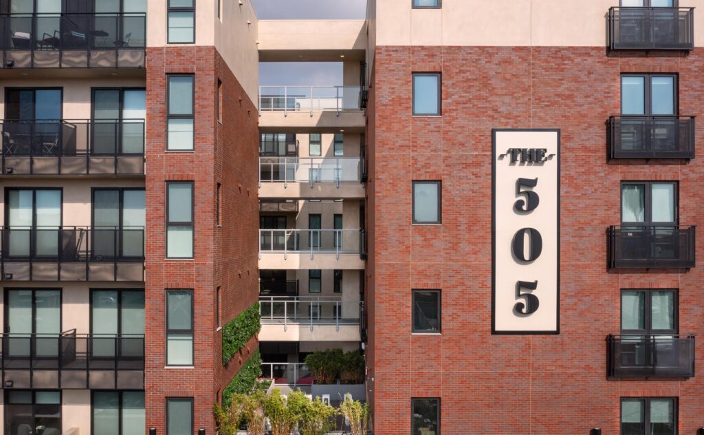 The 505 on the apartment complex